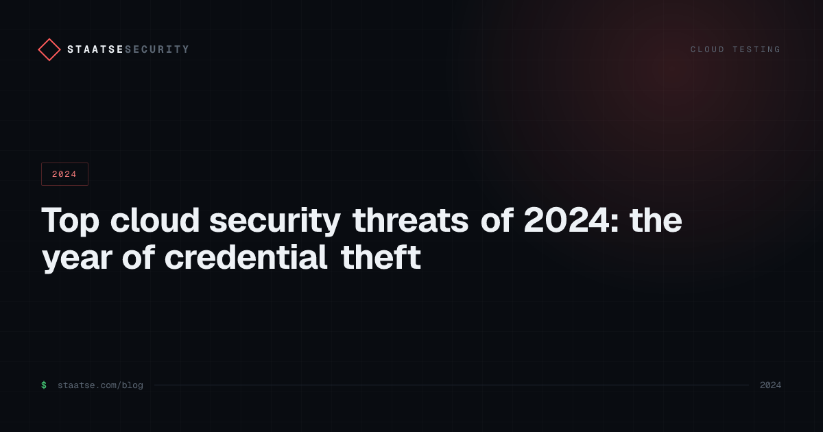 Top cloud security threats of 2024: the year of credential theft